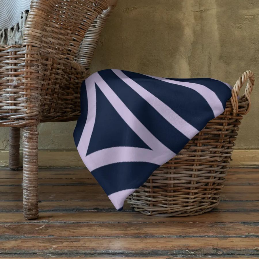 Navy Floral Intricate Blanket product image (11)