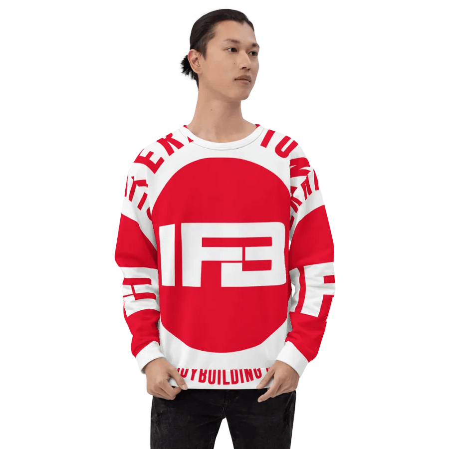IFBNewsfeed.Org's All-Over Print Recycled Unisex Sweatshirt product image (5)