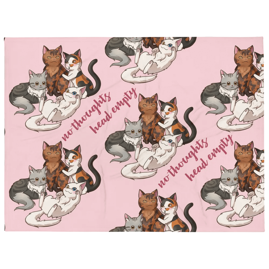 No Thoughts Head Empty Blanket product image (1)