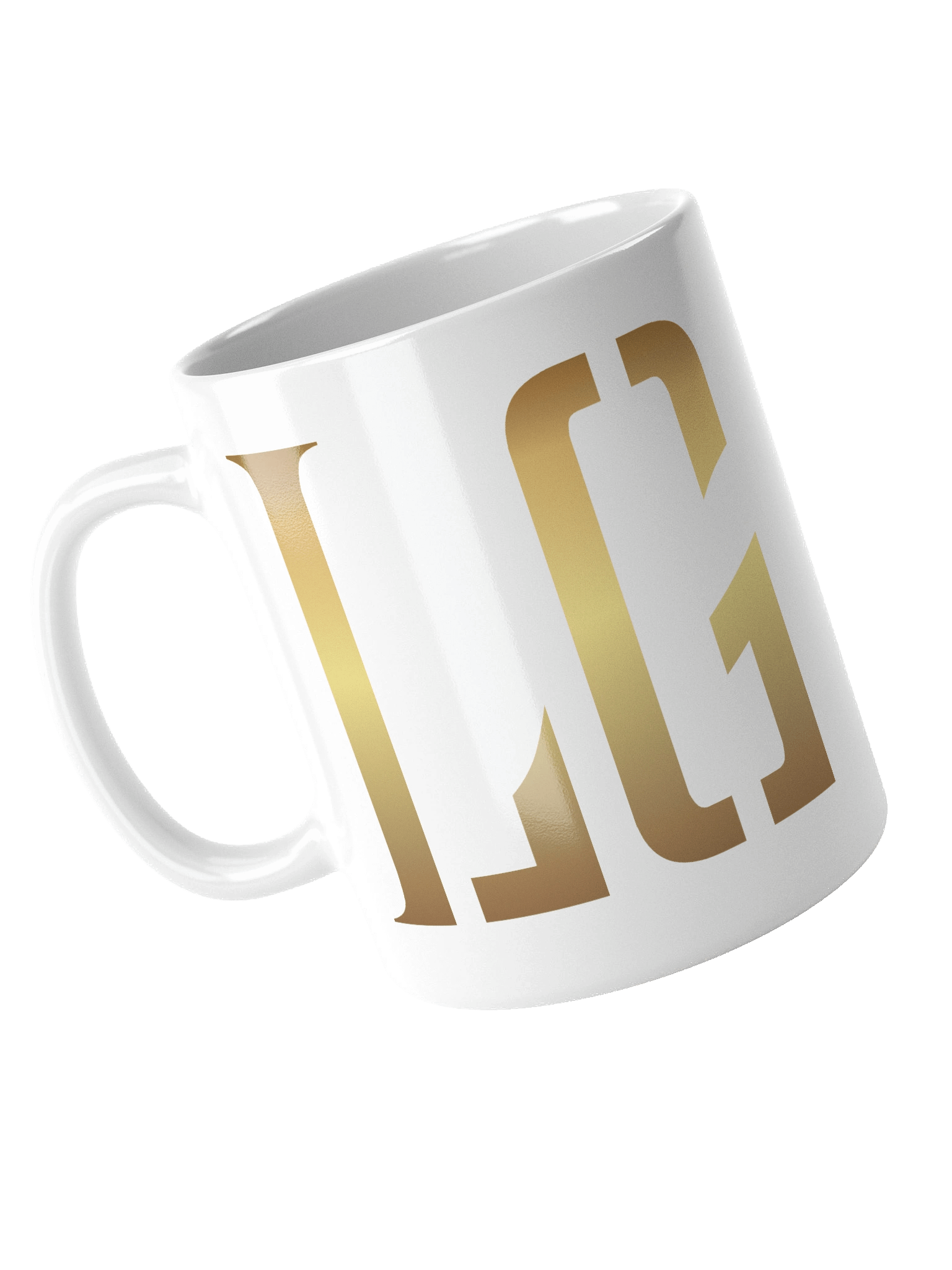 Golden Initials White Glossy Mug product image (11)
