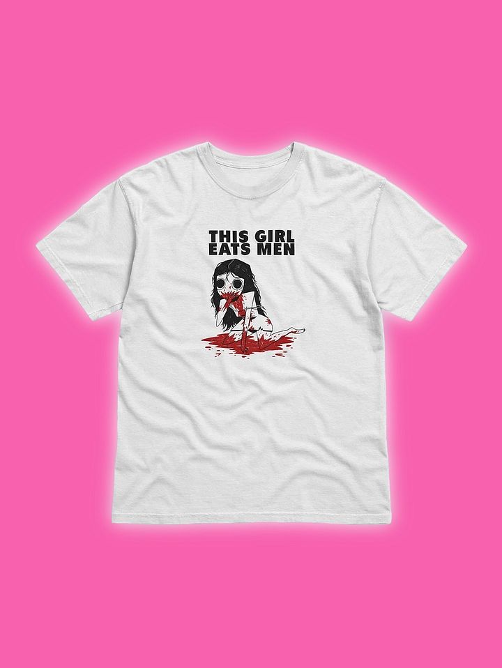 This Girl Eats Men White T-Shirt product image (1)
