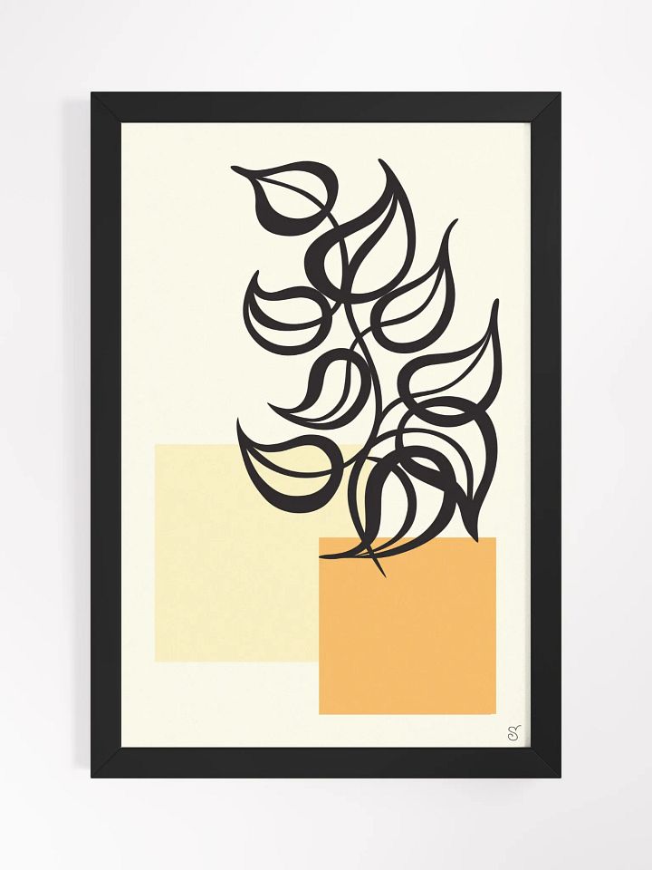 Vibrant Ayous Wood Framed Poster - Abstract Image No. 2 product image (3)