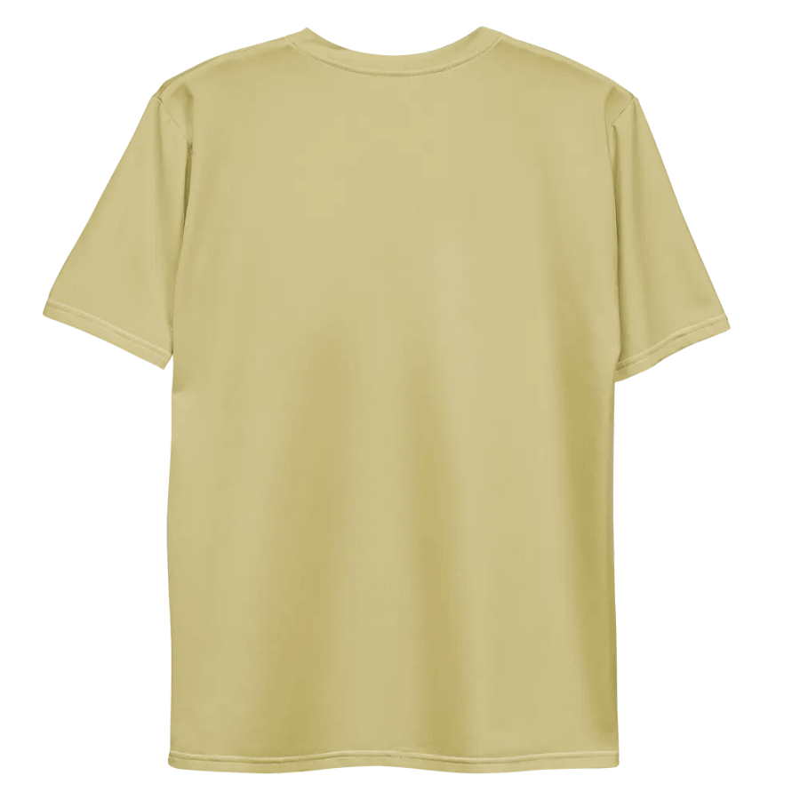 Plain Medium Yellow Soft Summer Men's Crewneck Polyester Heavyweight Premium T-Shirt by Treasure Pie product image (10)