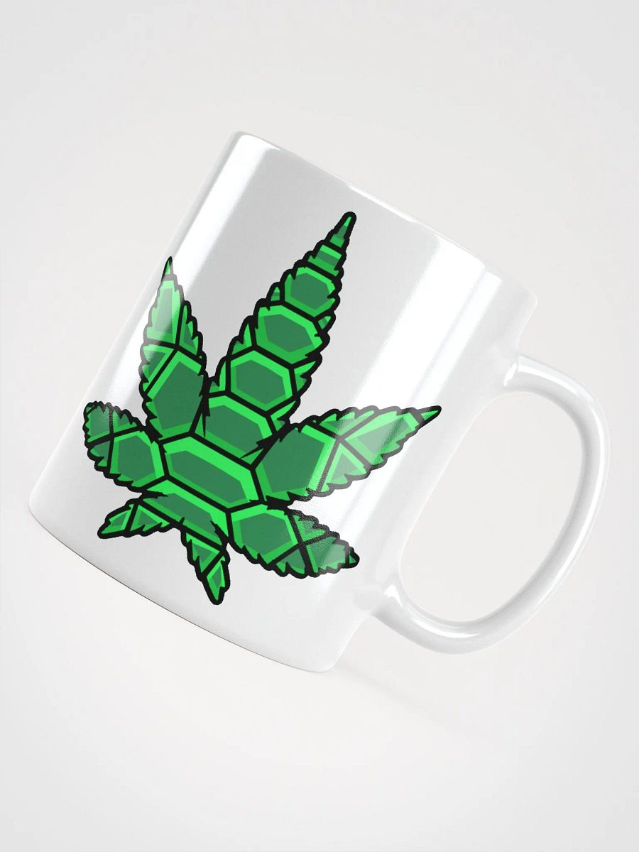 Leaf White Glossy Mug product image (3)