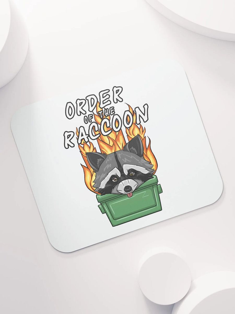 Raccoon Order Mousepad - White product image (7)