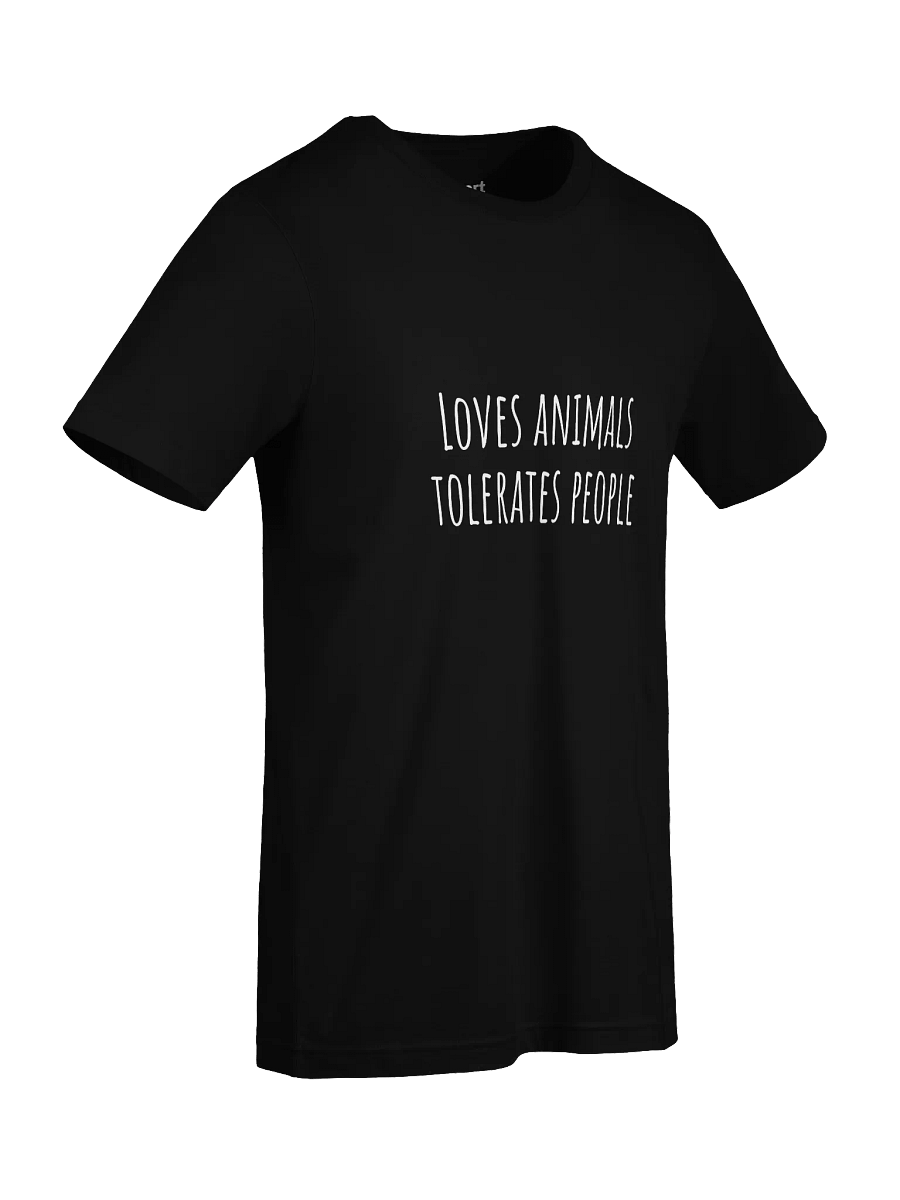 Loves animals tolerate people Unisex T-Shirt product image (94)