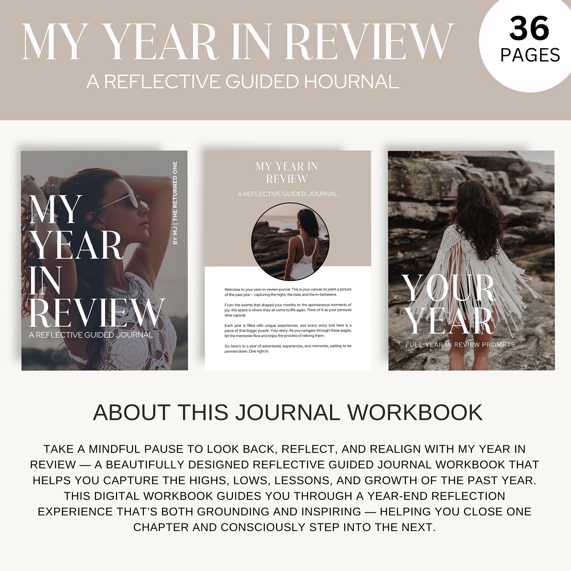 My Year in Review – A Reflective Guided Journal Workbook product image (5)