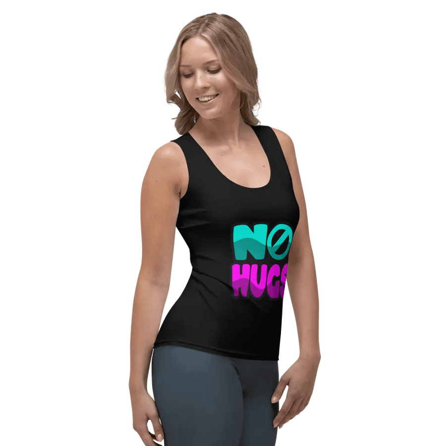 NO HUGS WOMEN'S FITTED TANK TOP product image (4)