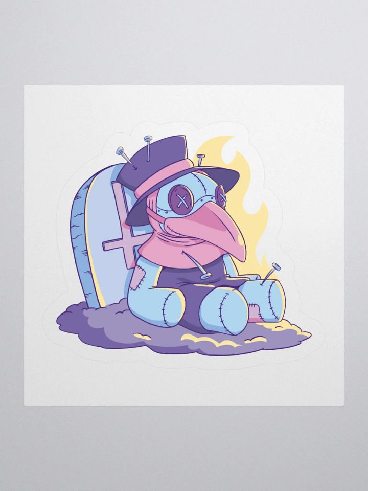 Plague Doctor Goth Pastel Halloween Funny Sticker product image (1)