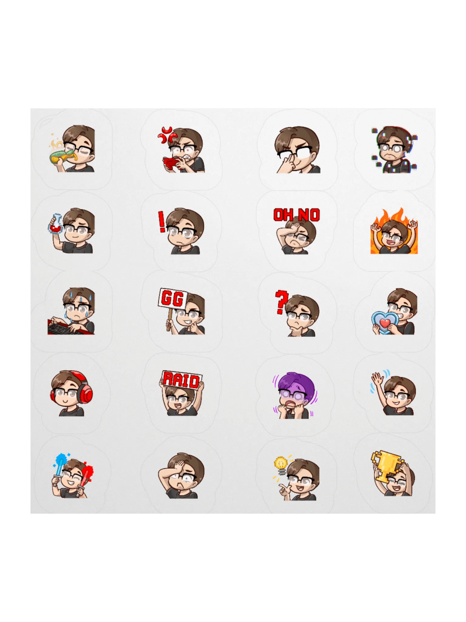 CrimsonStrife "EmotiStickers" Collection: Wave 1 product image (1)