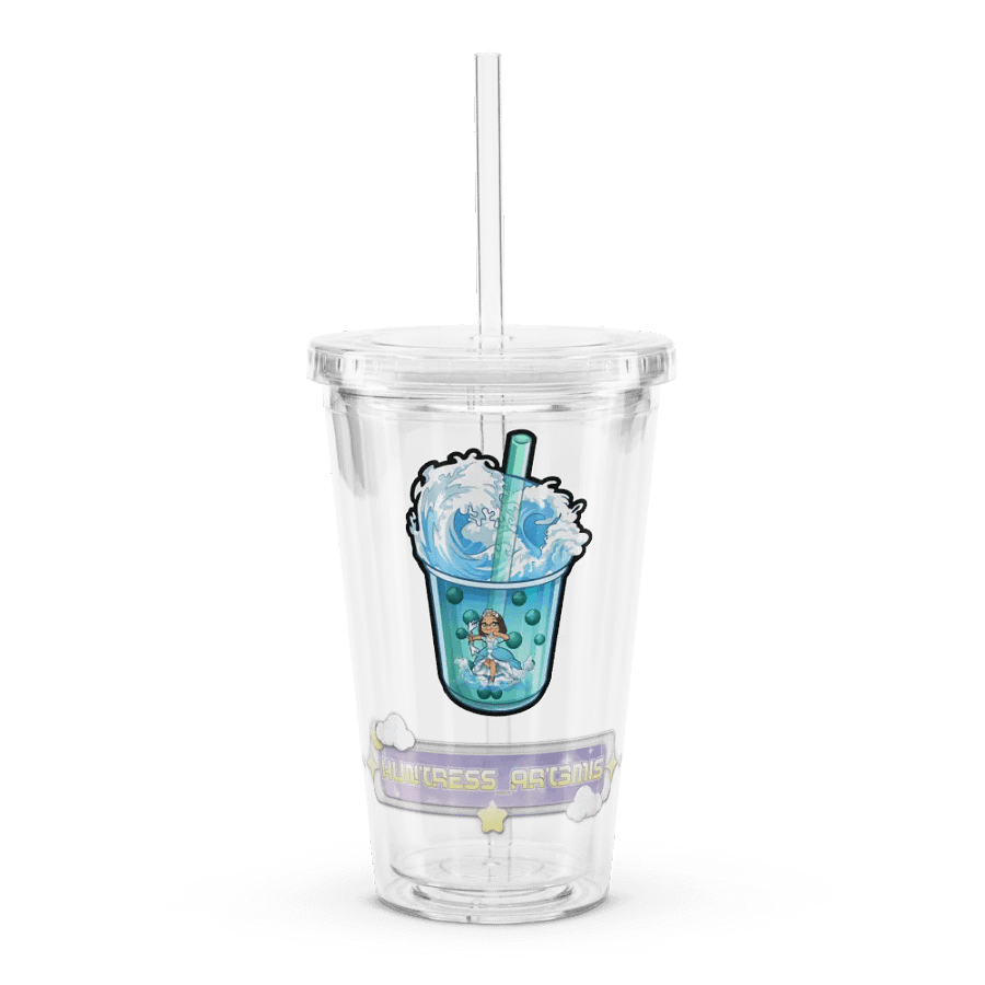 Art3mis Boba and Logo Clear Tumbler product image (1)