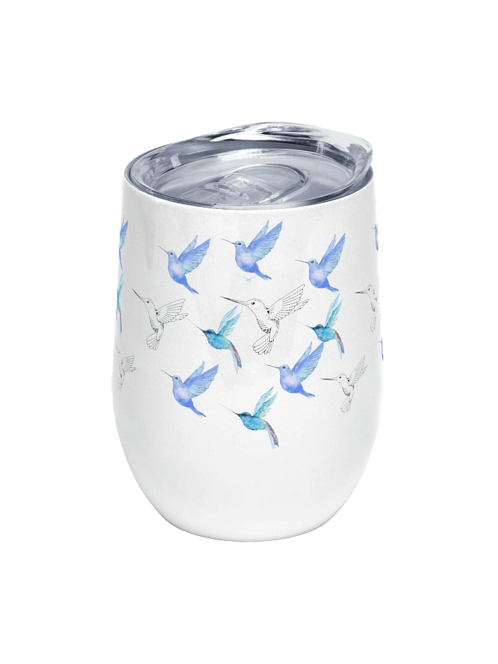Hummingbird Wine Tumbler gift for hummingbird enthusiasts moms dads sons friends daughters colleagues product image (1)