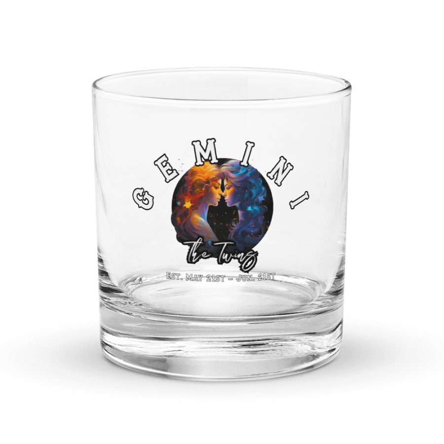 Gemini - Zodiac Rocks Glass product image (1)