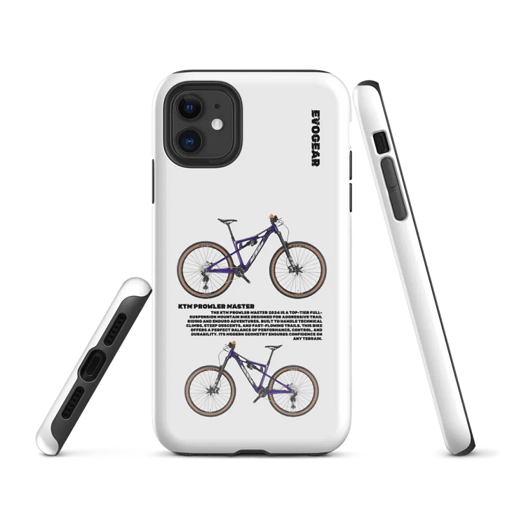 White KTM Prowler Master 2024 iPhone Case product image (1)