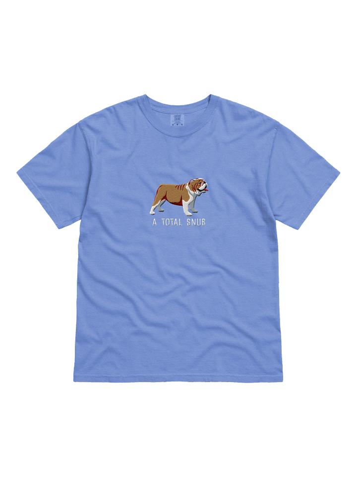 A Total Snub T-Shirt(Embroidered) of an English Bulldog(Tan & White) product image (31)