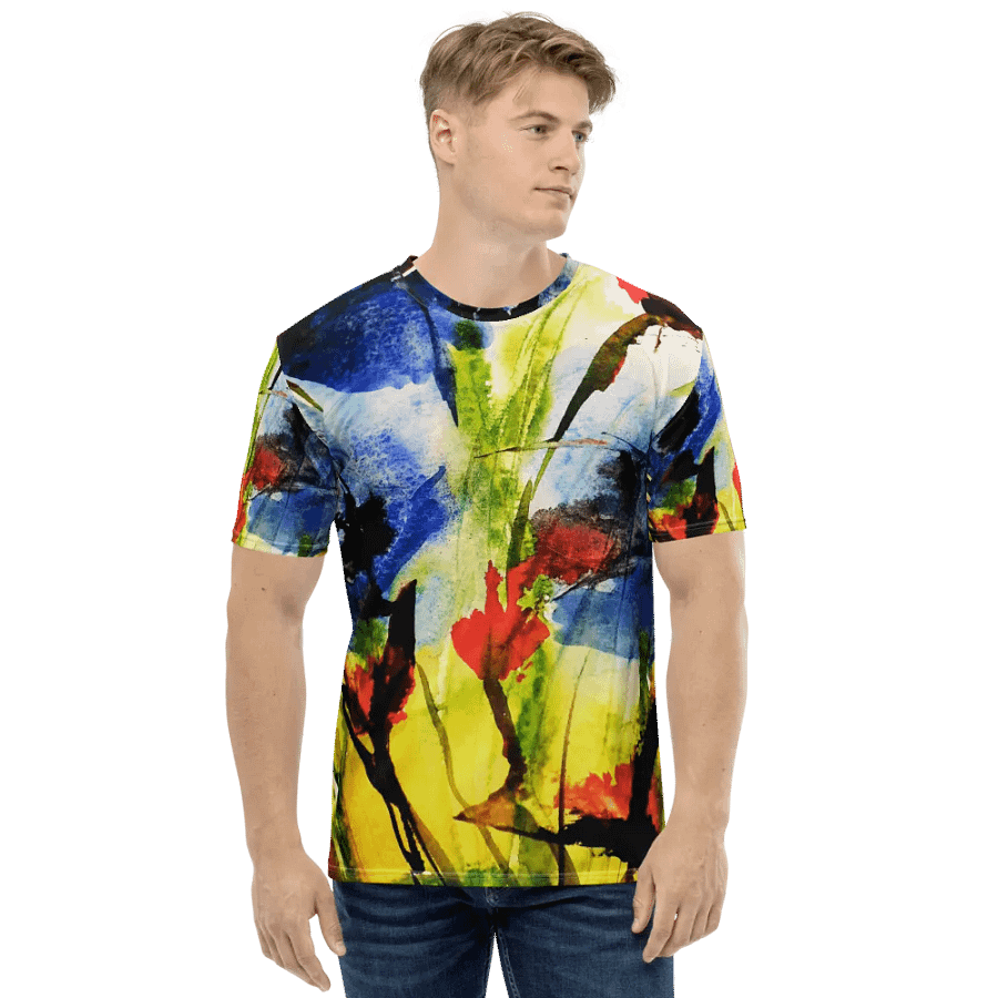 original watercolour painting on tshirt product image (2)