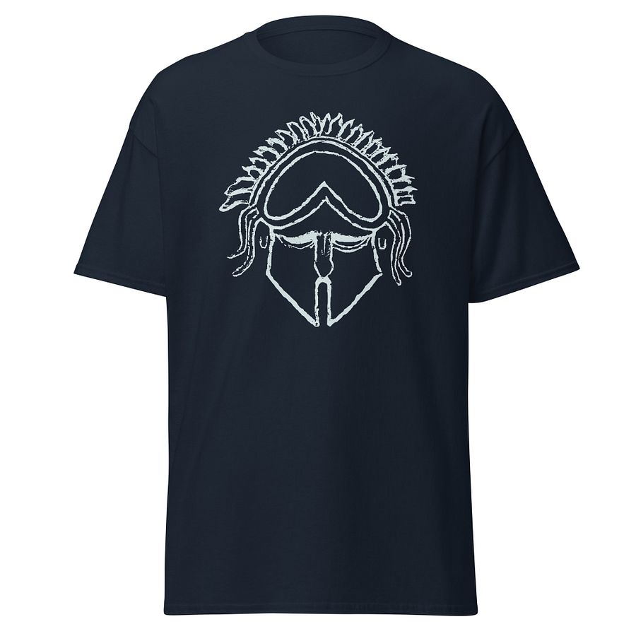 Сorinthian Helmet Ancient Greek Art 4th century BC, Navy T-Shirt product image (1)