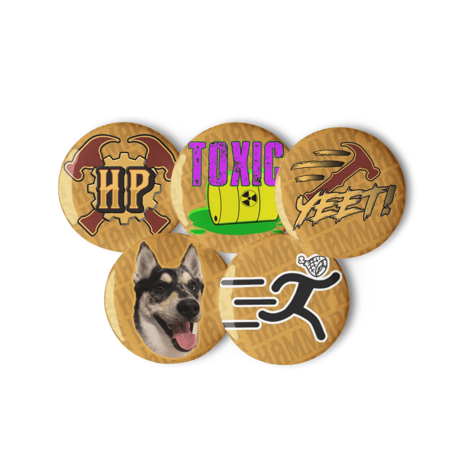 Hammapants Run Pin Button Set product image (11)