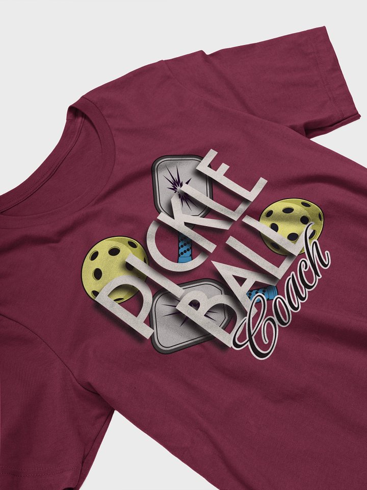 Pickleball Coach Reflective Illustrated T-Shirt product image (5)