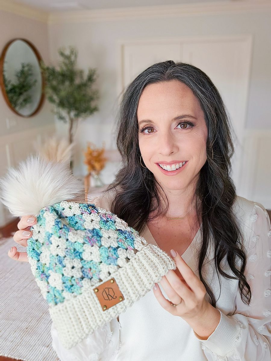 Diamond Granny Stitch Crochet Hat Pattern product image (10)