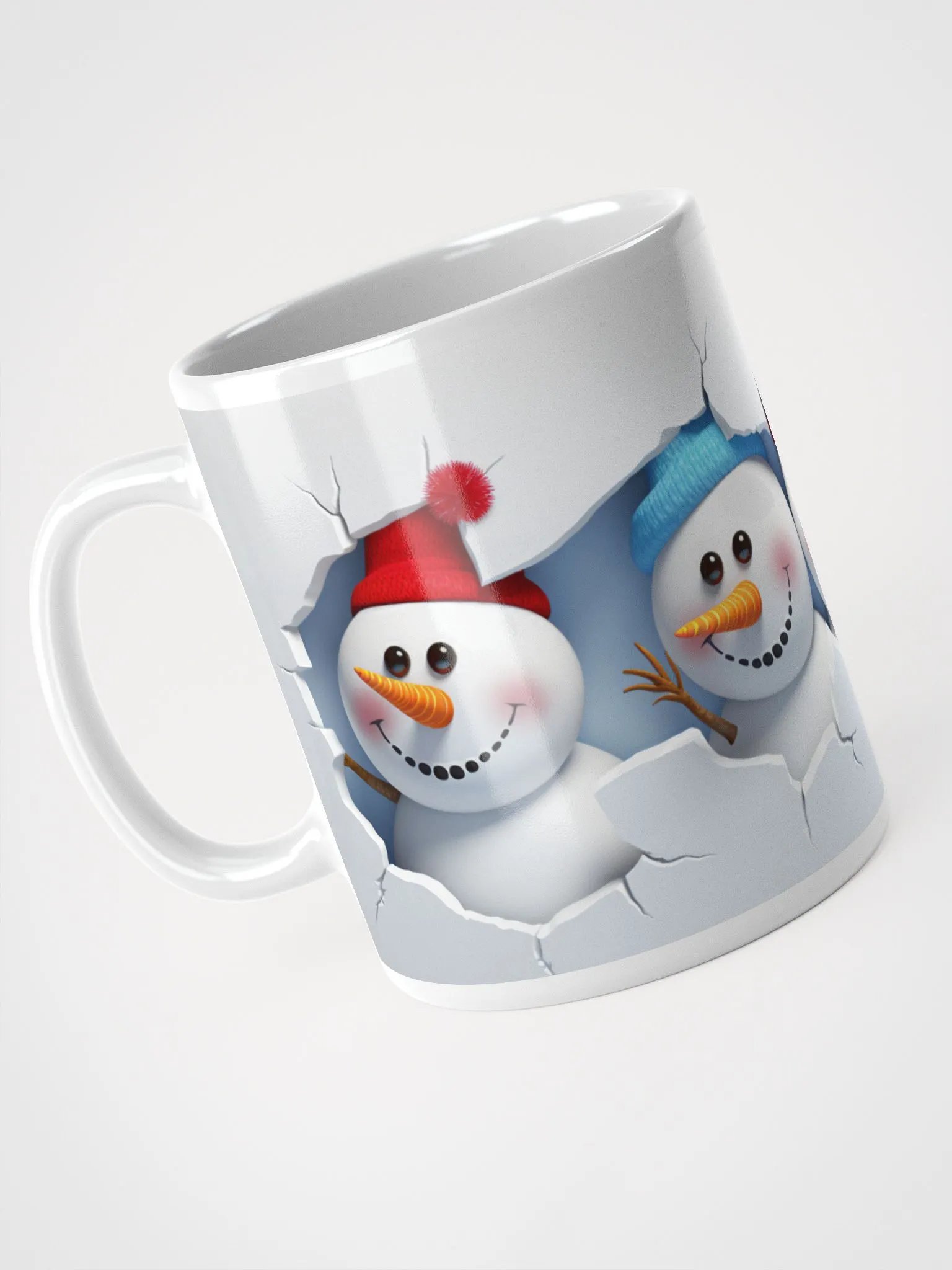 "Jolly Snowmen Crew" 3D Christmas Mug product image (3)