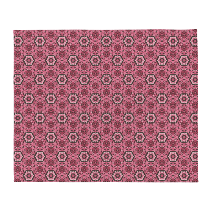 Pink & Black Octagonal Throw Blanket product image (3)