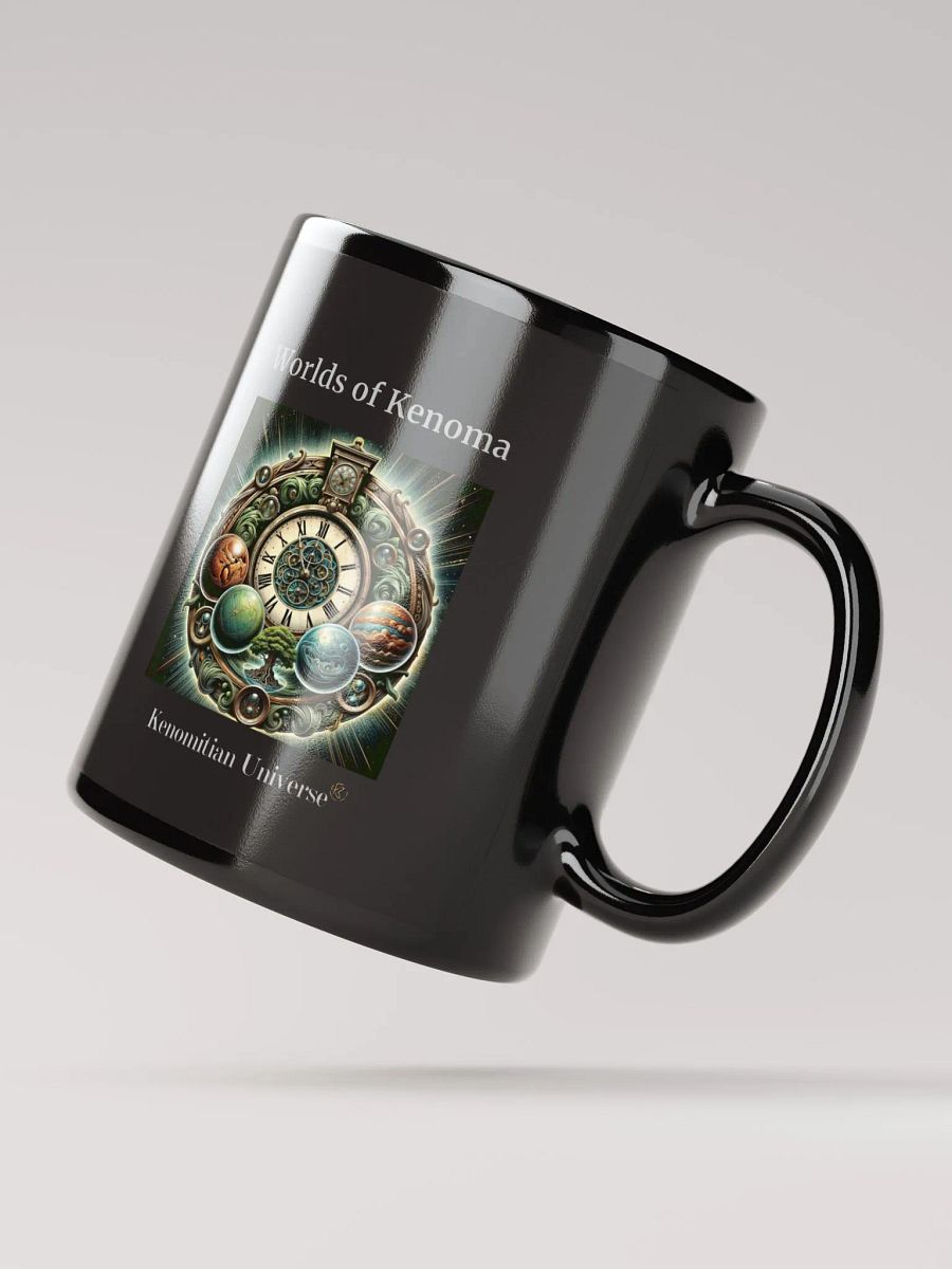 Worlds of Kenoma | Black Glossy Mug product image (4)