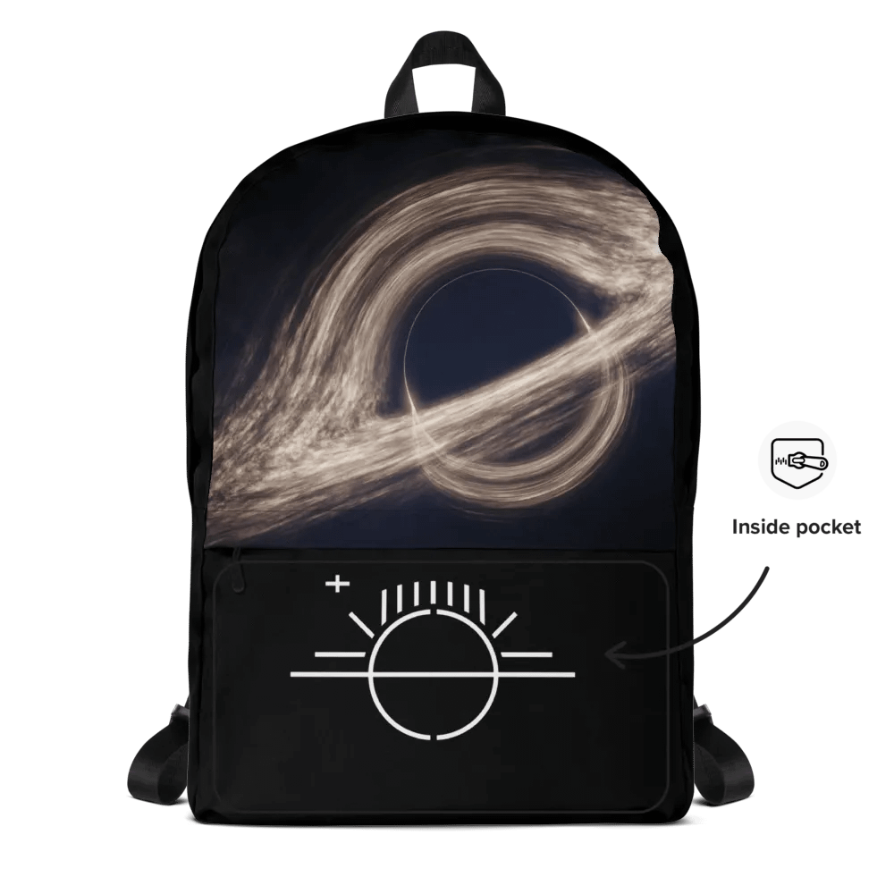 I WISH THAT I Black Hole Music Backpack product image (9)