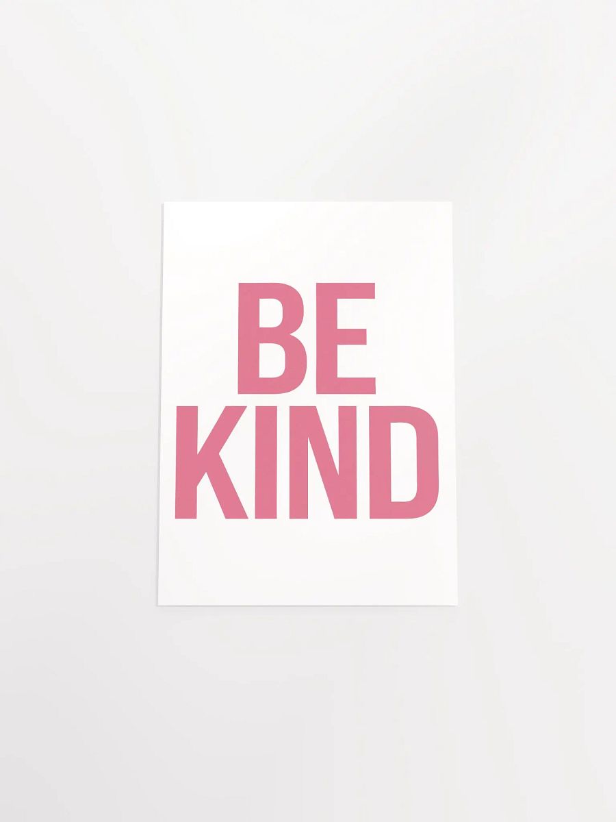 BE KIND Bold Pink Poster product image (53)