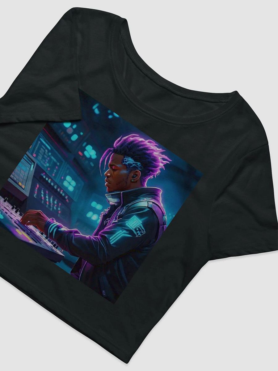 Neon Glow Cyberpunk Crop Tee product image (3)