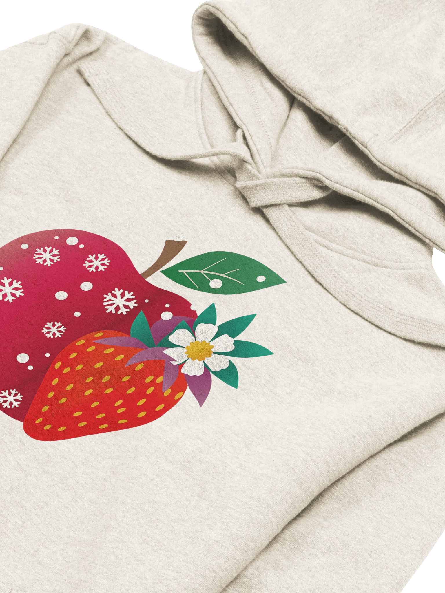 Snowflake Apple Unisex Hoodie product image (6)