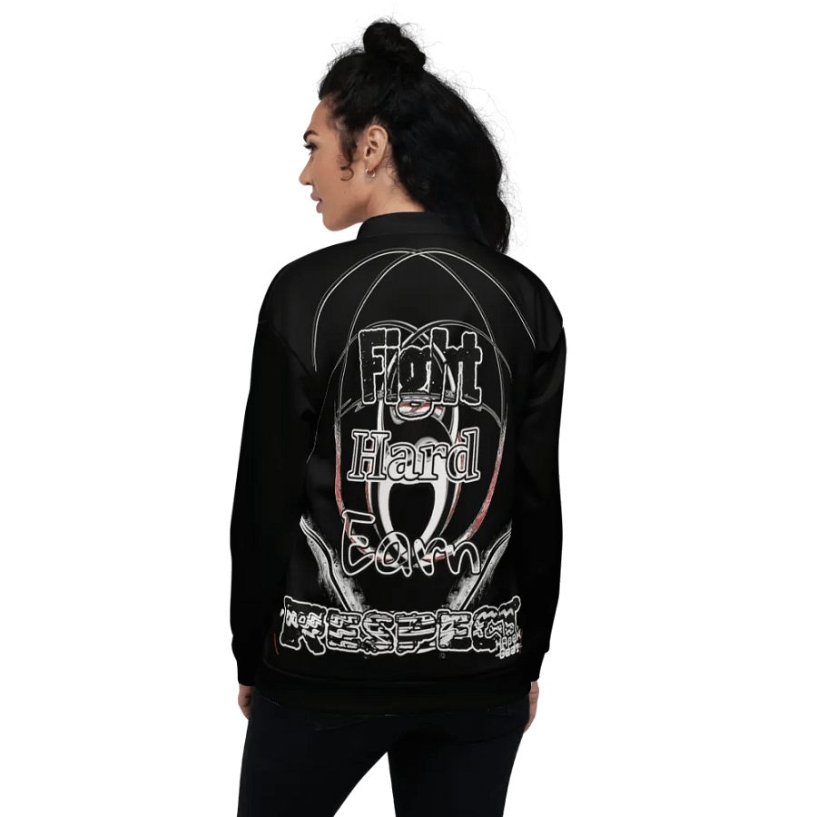 Fight Hard Earn Respect - Black - Bomber Jacket product image (1)