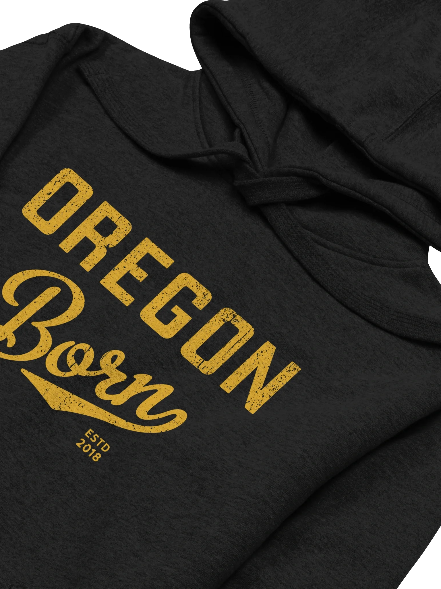 Golden Oregon Born Unisex Hoodie product image (2)