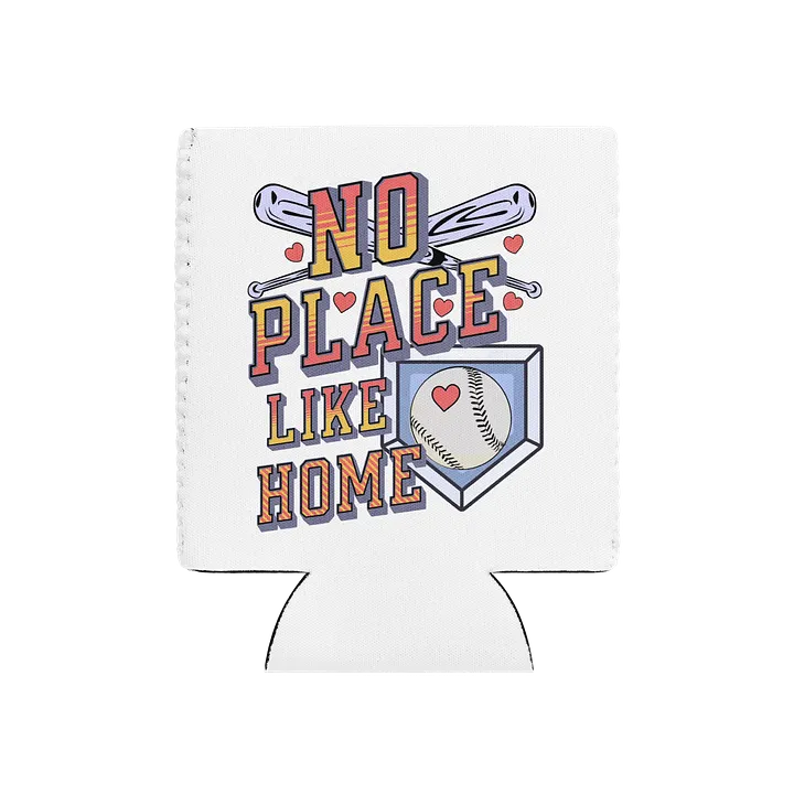 No Place Like Home Baseball Run Can Cooler product image (2)