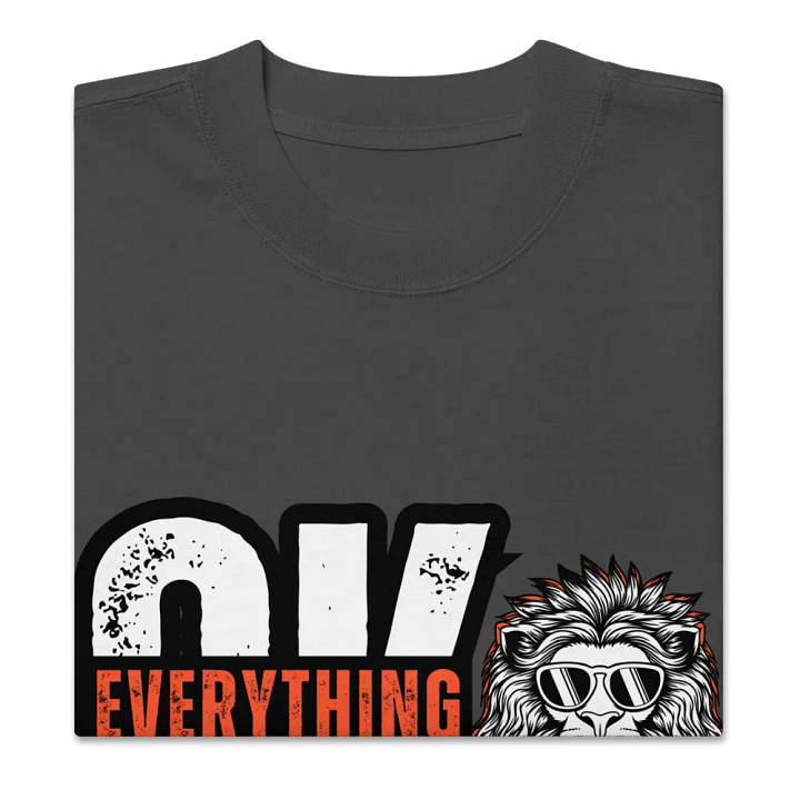 Cool Confidence Lion Oversized Tee product image (2)