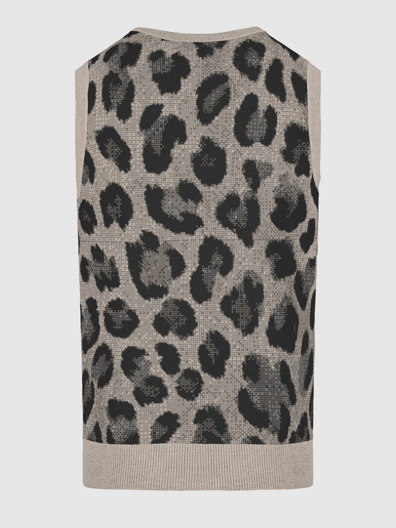 Leopard Luxe V-Neck Vest product image (4)