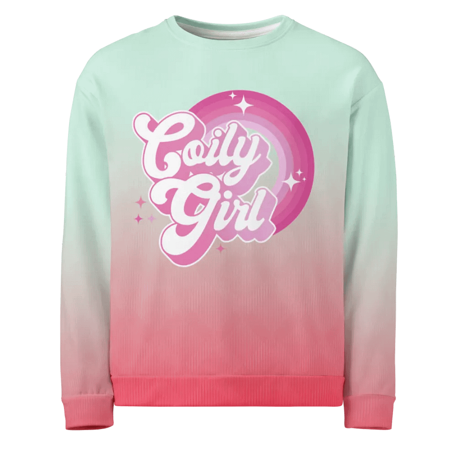 Coily Girl Pink Tie-Die Crewneck product image (1)