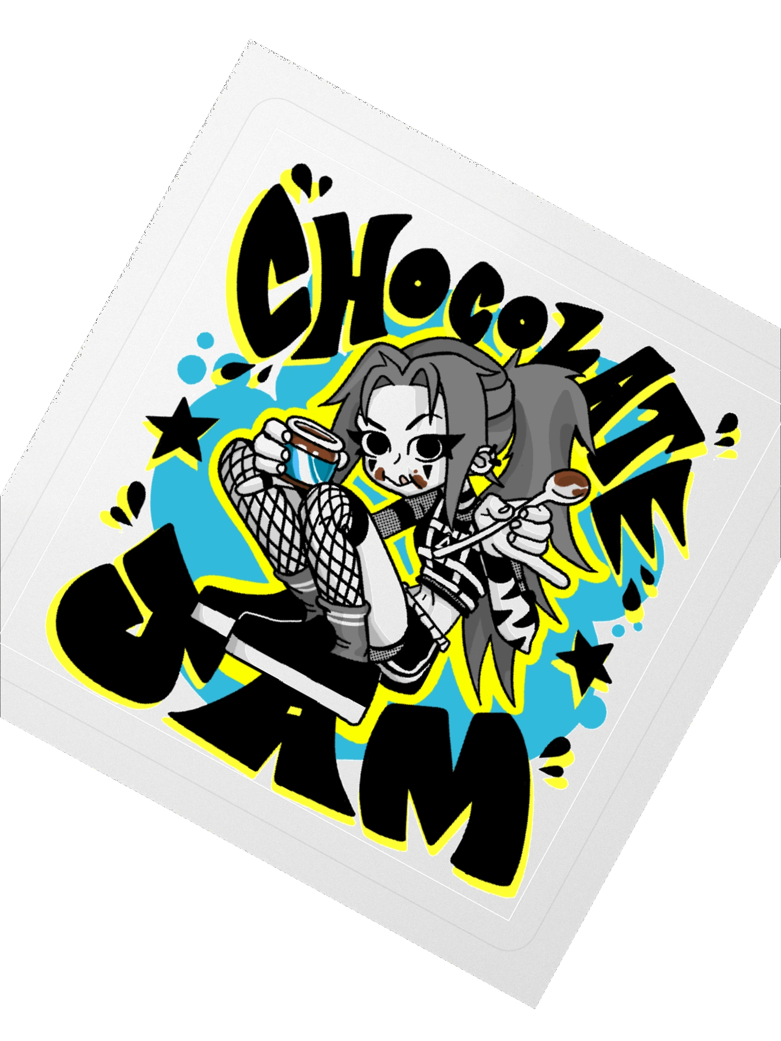 CHOCOLATE JAM - Blue Sticker product image (4)