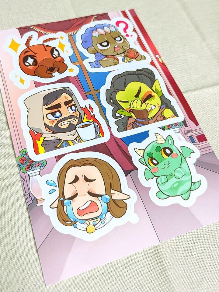 Emote Sticker Sheet product image (2)
