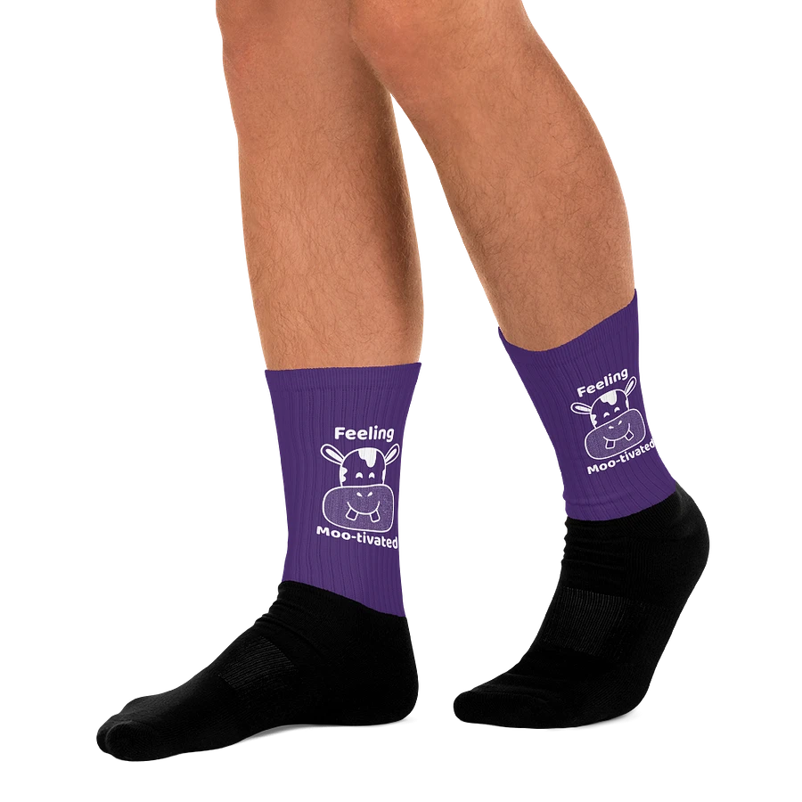 Feeling Mootivated Purple Cow Socks product image (11)