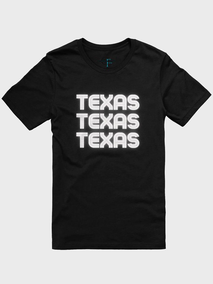 🤍 Triple Texas Neon Glow T-Shirt | Bella+Canvas Unisex Tee | Colo Pro Font in White Neon product image (1)