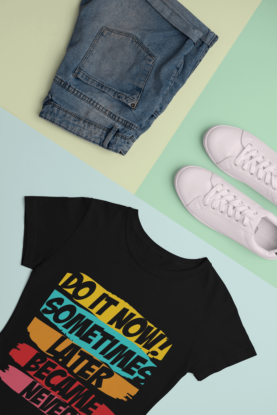 Do It Now Black Unisex T-Shirt product image (3)