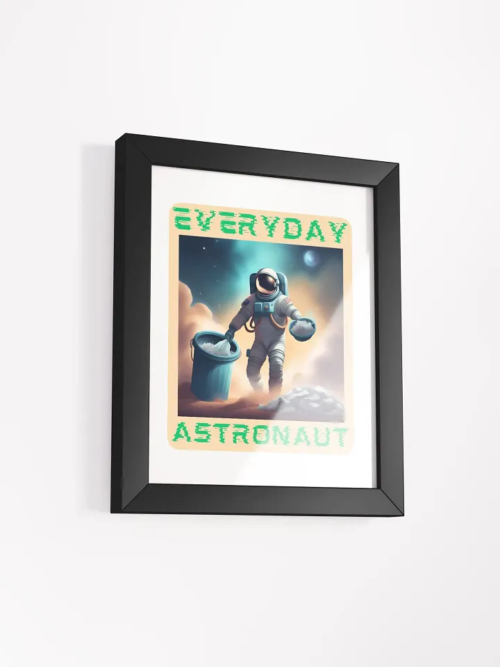 Everyday Astronaut Taking the Trash Out Framed Poster product image (45)