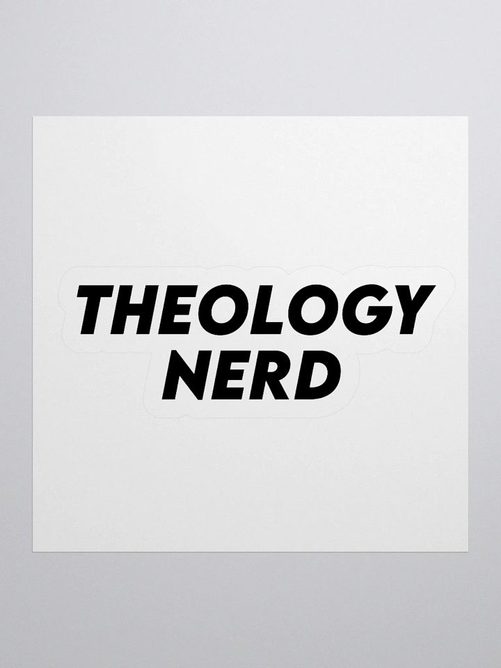 Theology nerd sticker product image (1)