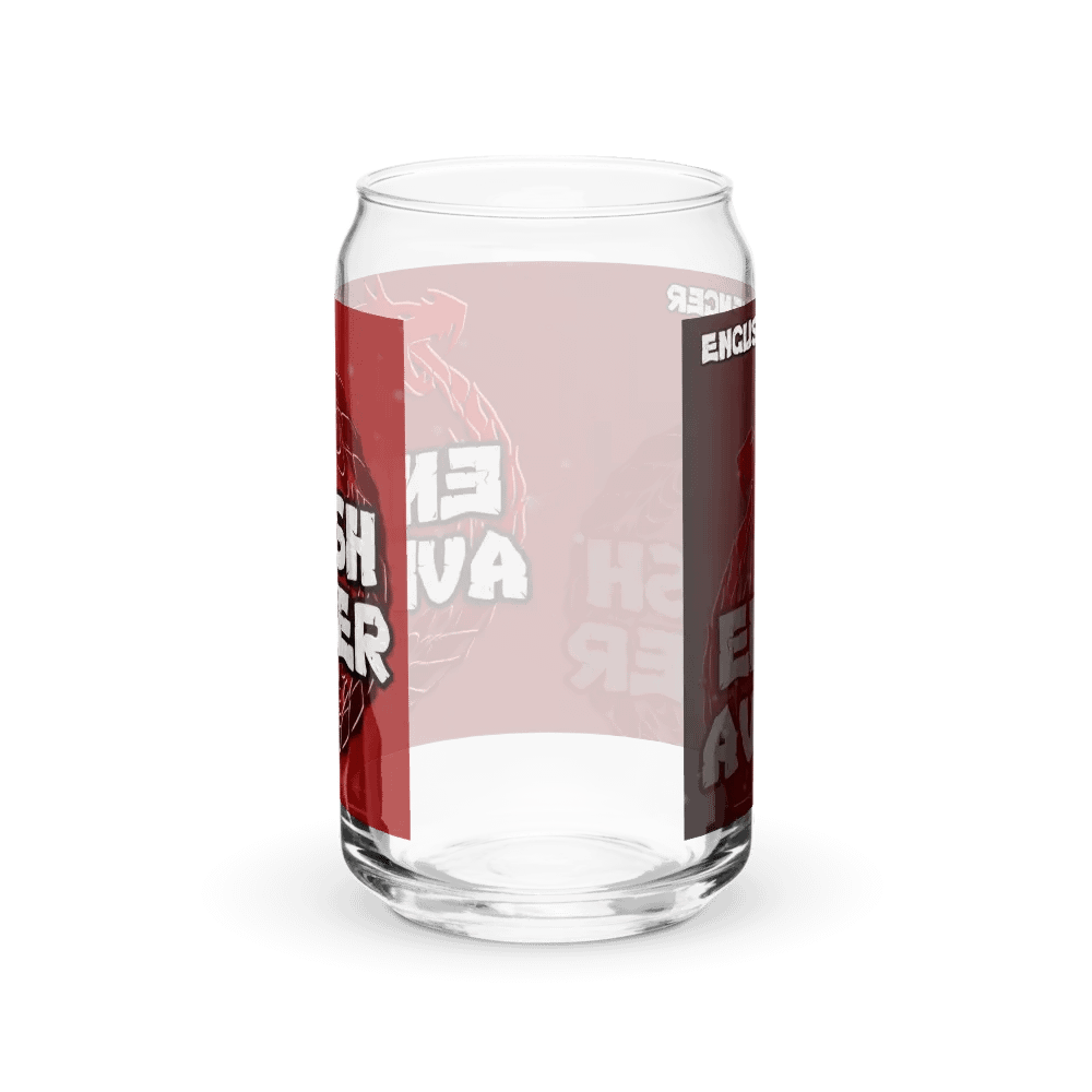 English Avenger Logo Graphic Can Shaped Glass product image (8)