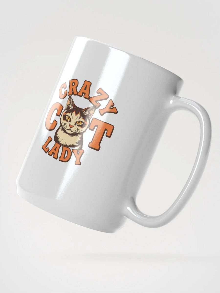 Feline Crazy Cat Lady White Glossy Mug product image (3)