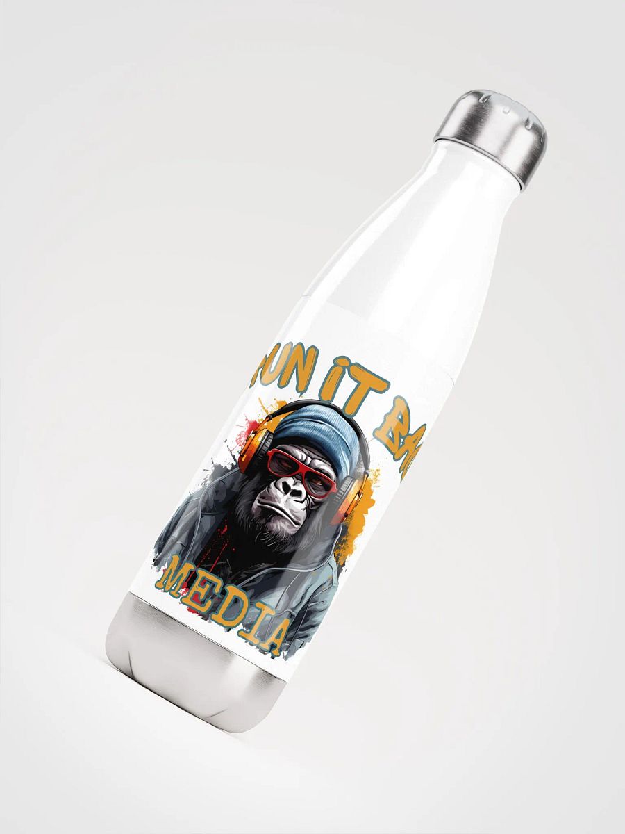 RUN It BAC Media Water Bottle White product image (4)