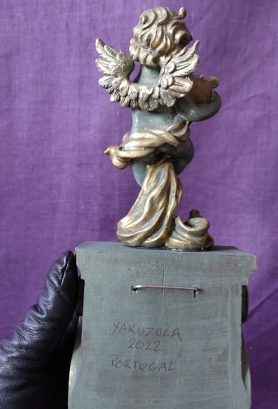 Único e exclusivo Anjo de parede com harpa, ser espiritual product image (12)