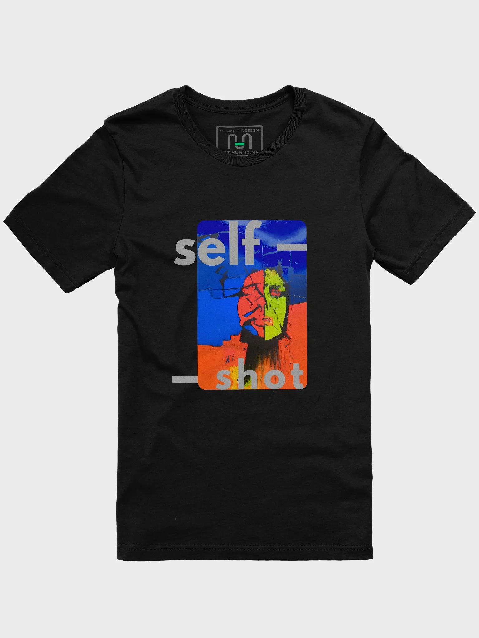 Vibrant Self-Shot Abstract T-Shirt - Abstract Face product image (1)