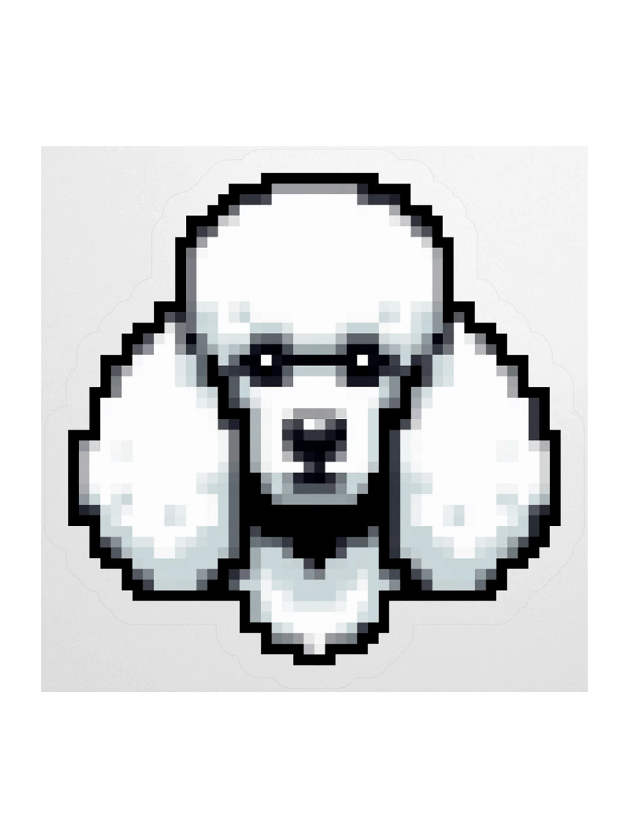 Pixel Poodle Sticker Available In 3 Sizes product image (3)